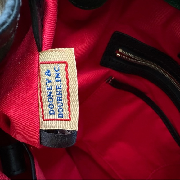 Authentic Dooney & Bourke Leather Drawstring Bag - Picture 8 of 15